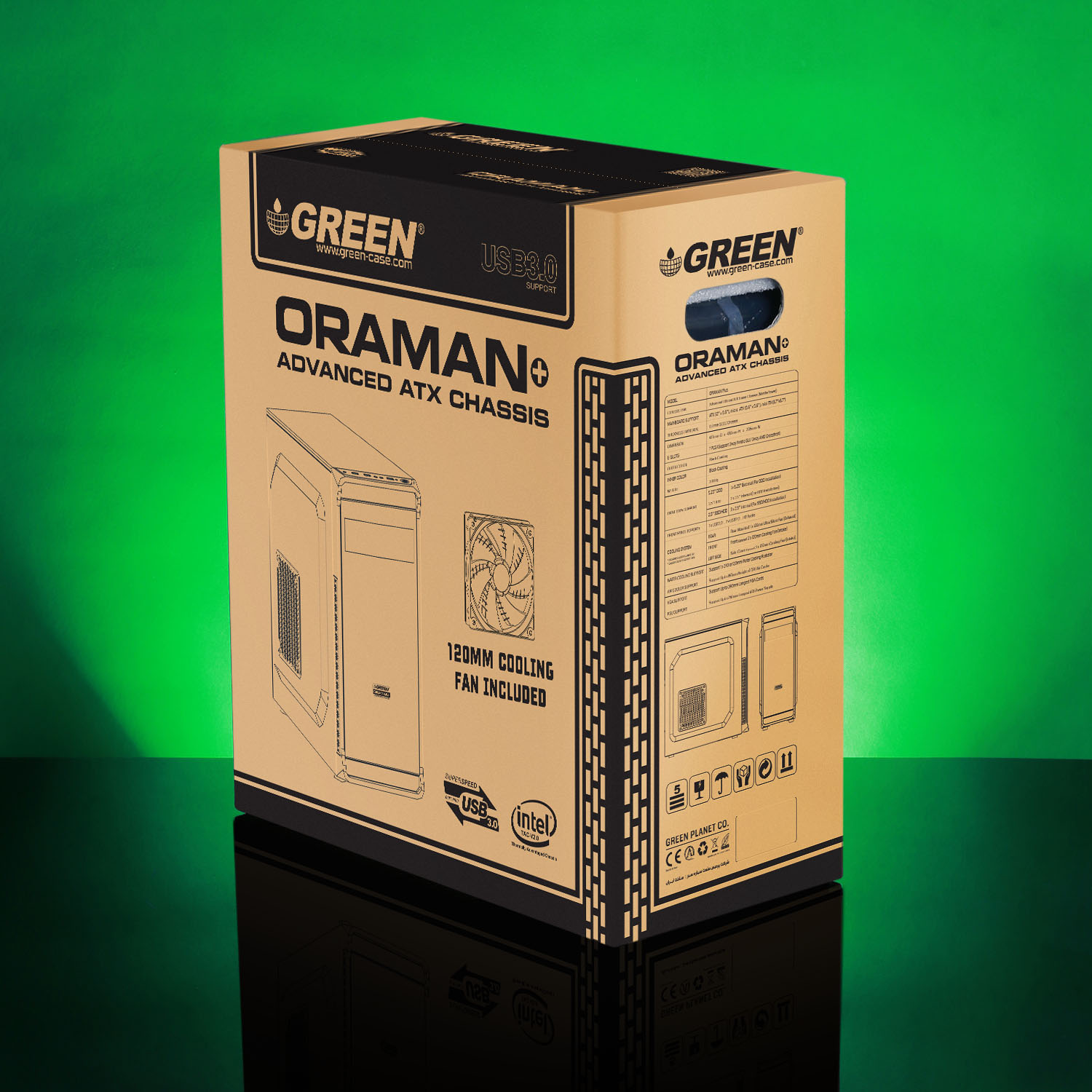 کیس_اورامان_پلاس_گرین_oraman_plus