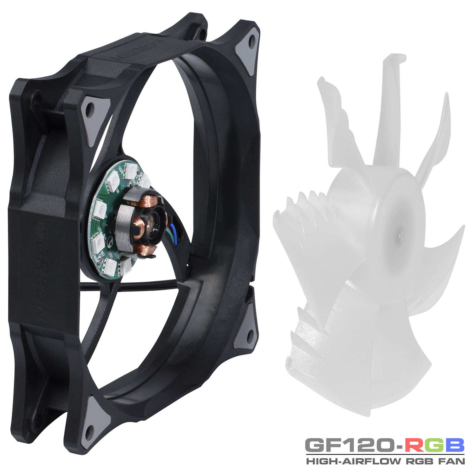 فن_آر_جی_بی_دور_بالا_گرین_RGB_High_AirFlow_Fan