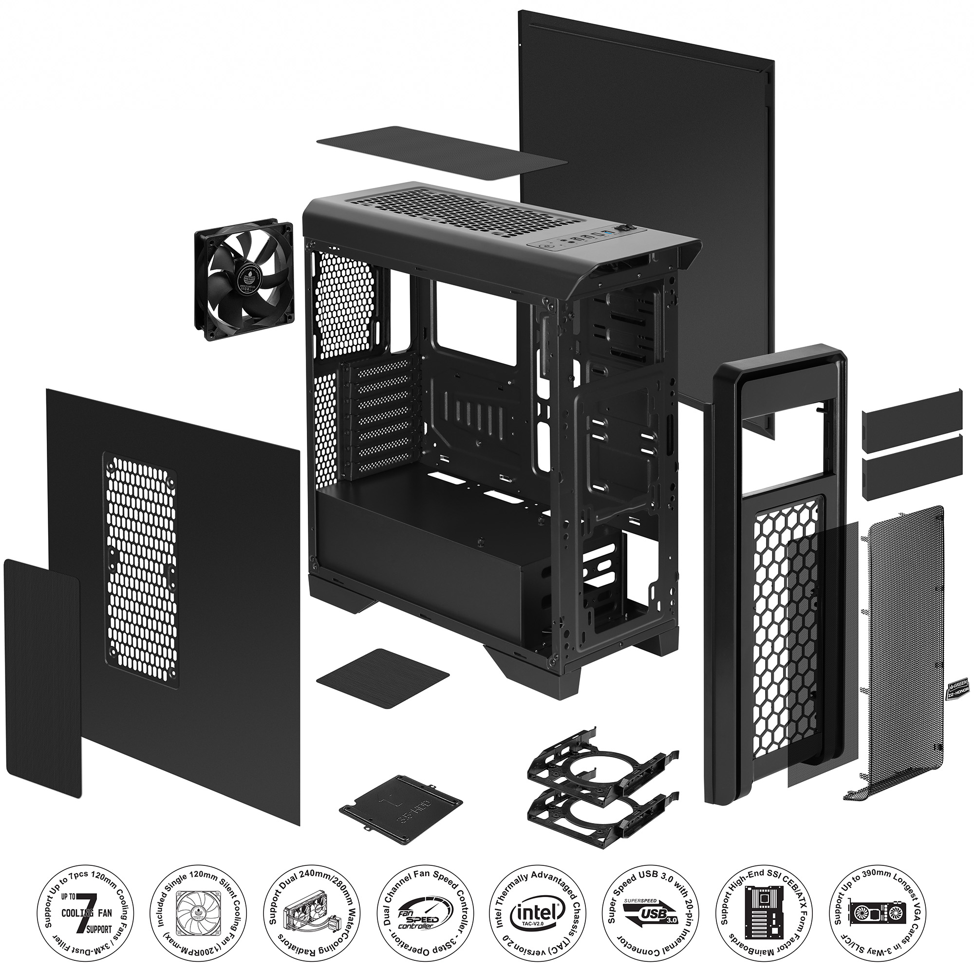 کیس زد 2 هانر گرین Z2_Honor_PC_Case